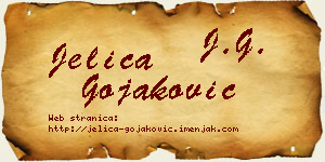 Jelica Gojaković vizit kartica